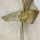 Pair of 1950s wall lights in brass and opaline tulips, Lunel/Arlus