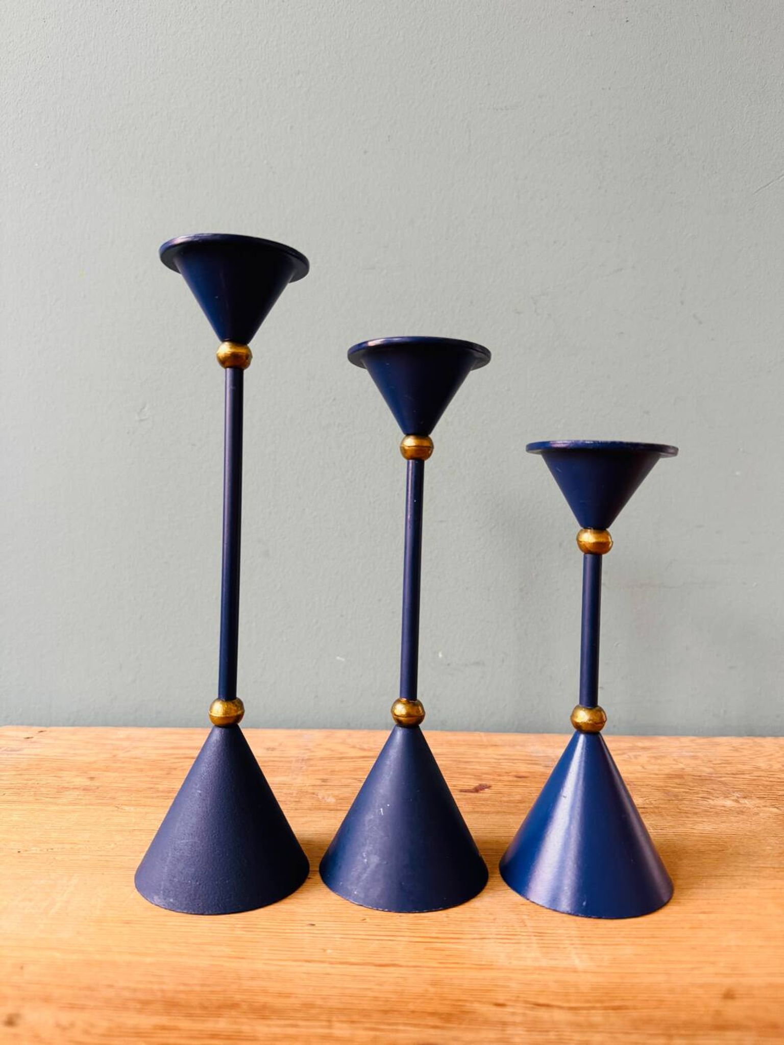 3 candle holders / chandeliers Memphis postmodern