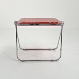 Bureau pliable platone rouge par giancarlo piretti pour anonima castelli, 1970