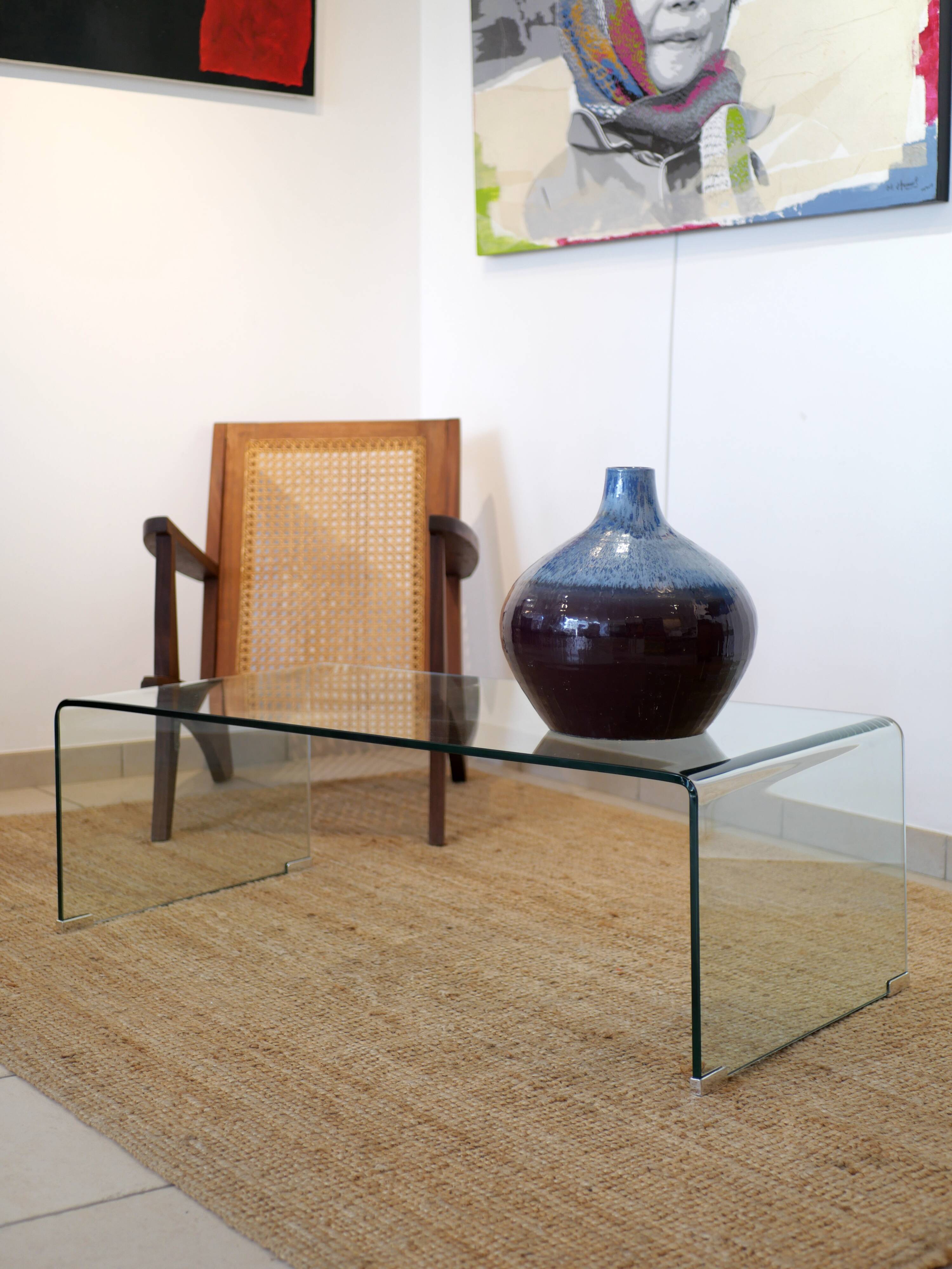 Tempered glass coffee table