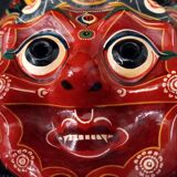Masque mural d'une divinité Hindoue