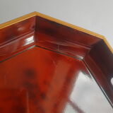 Octagonal tray with vintage faux scale effect