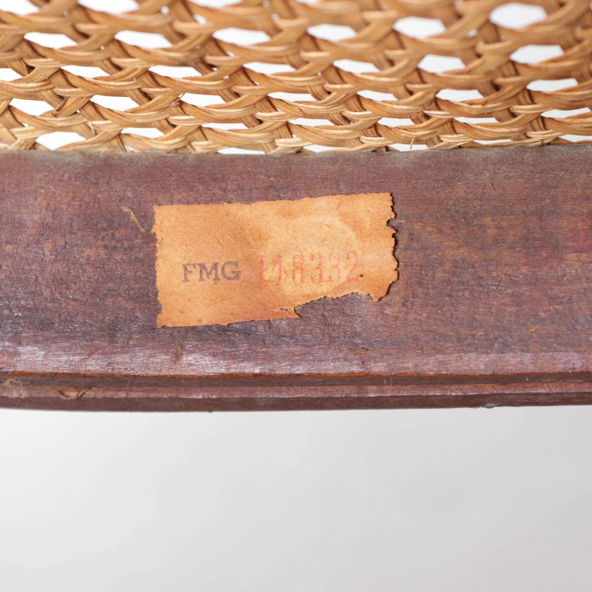 1950s set of 4 “Long John” chairs by FMG, Poland