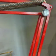 Luxo L-1 architect desk lamp by Jacob Jacobsen, red, 1960s