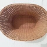 rattan waste paper basket