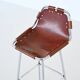 Charlotte Perriand bar stools in leather Les Arcs Ski Resort France 1960