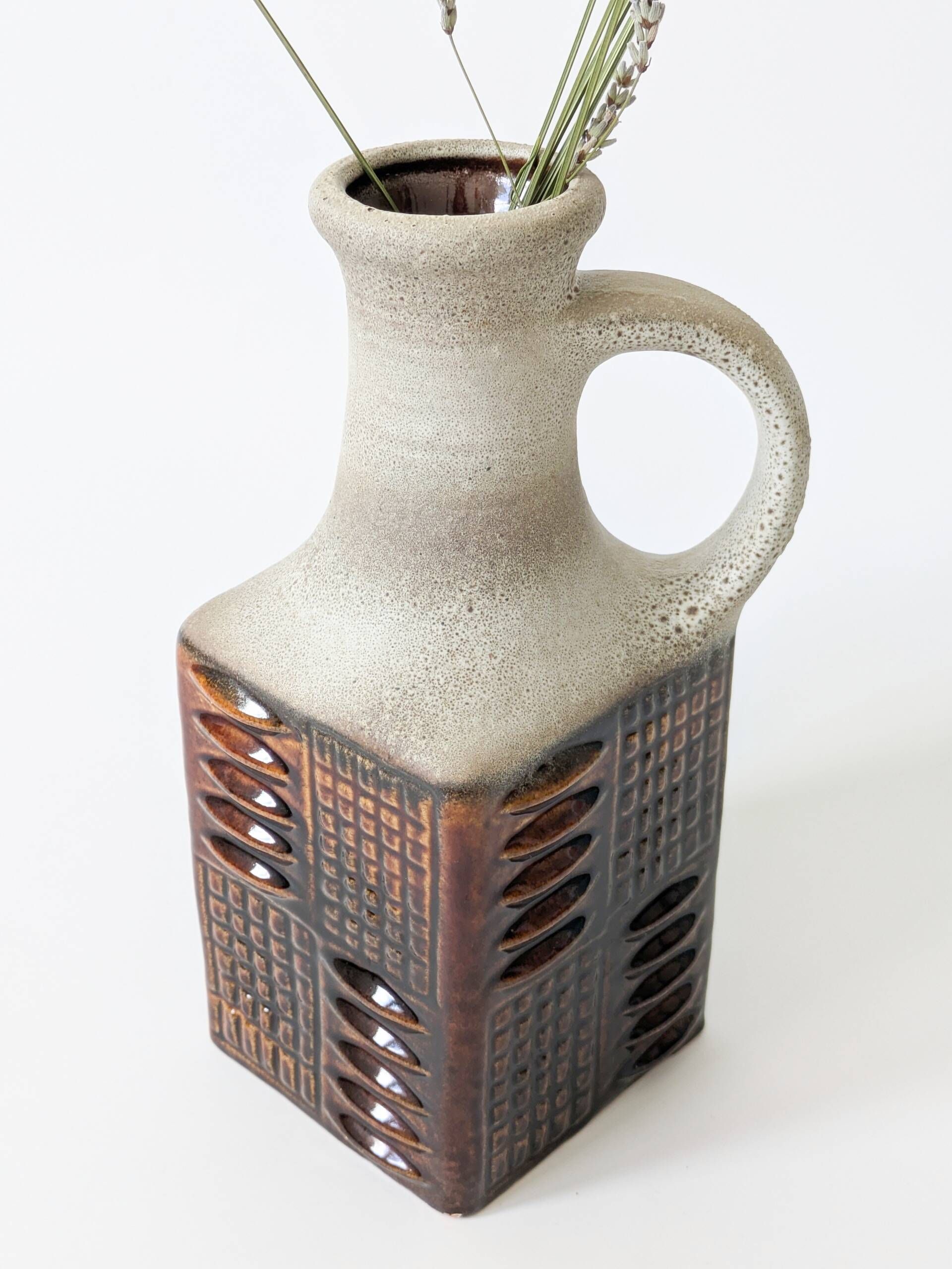 Brutalist ceramic vase Midcentury, Carstens Tönnieshof West Germany