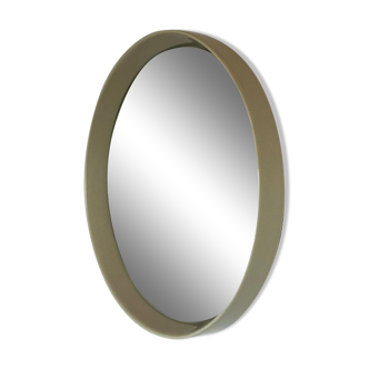 Vintage pop round mirror 1970s 49x49cm