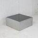 Steel coffee table and smoked glass, France, circa 1970