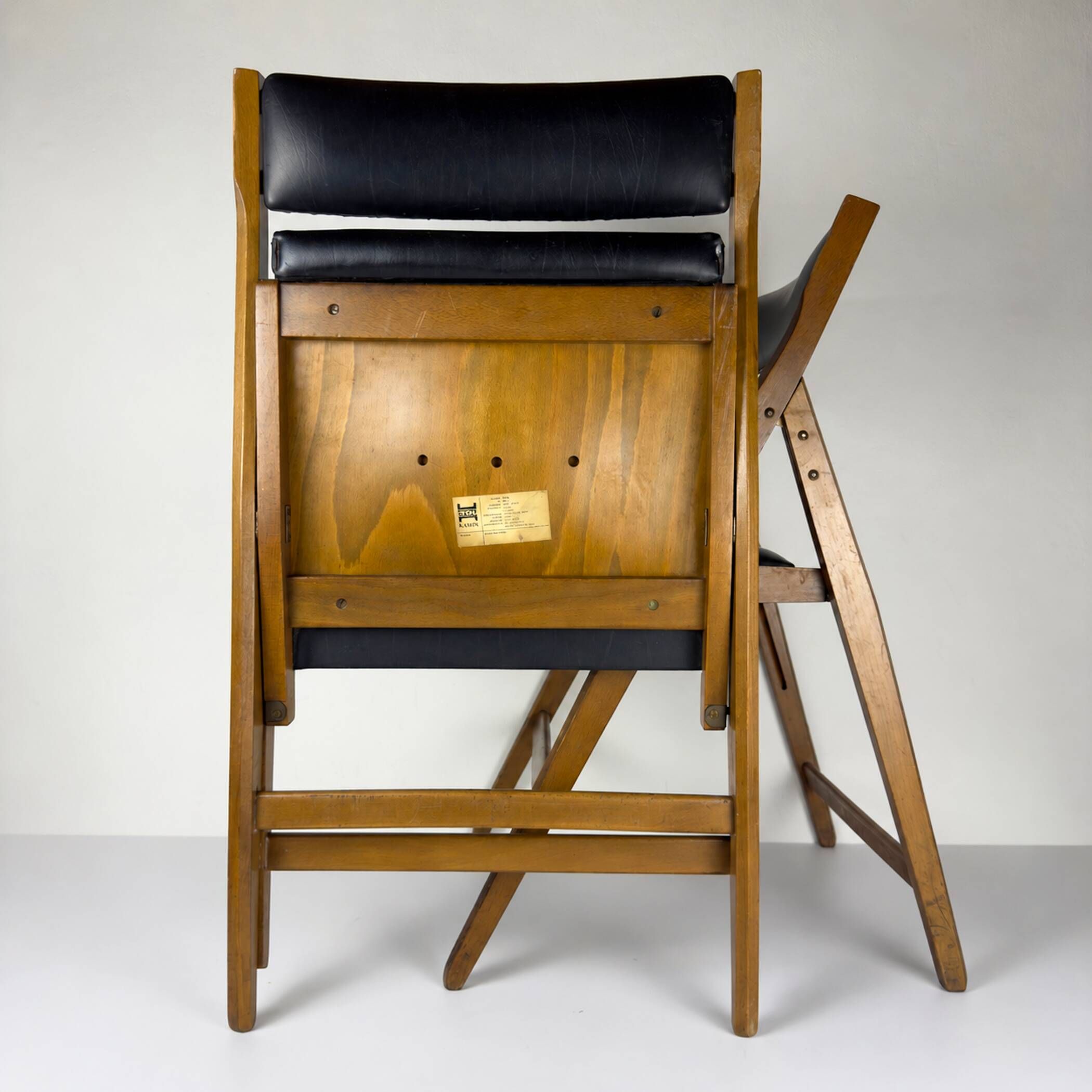 1970s Vintage folding chairs Eden by Gio Ponti for Stol Kamnik, Set of 6