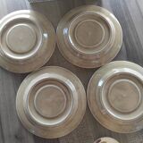 Set of 4 Pagnossin cups and saucers with vintage floral pattern