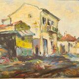 Oil on Panel Painting by Marcel Leprin