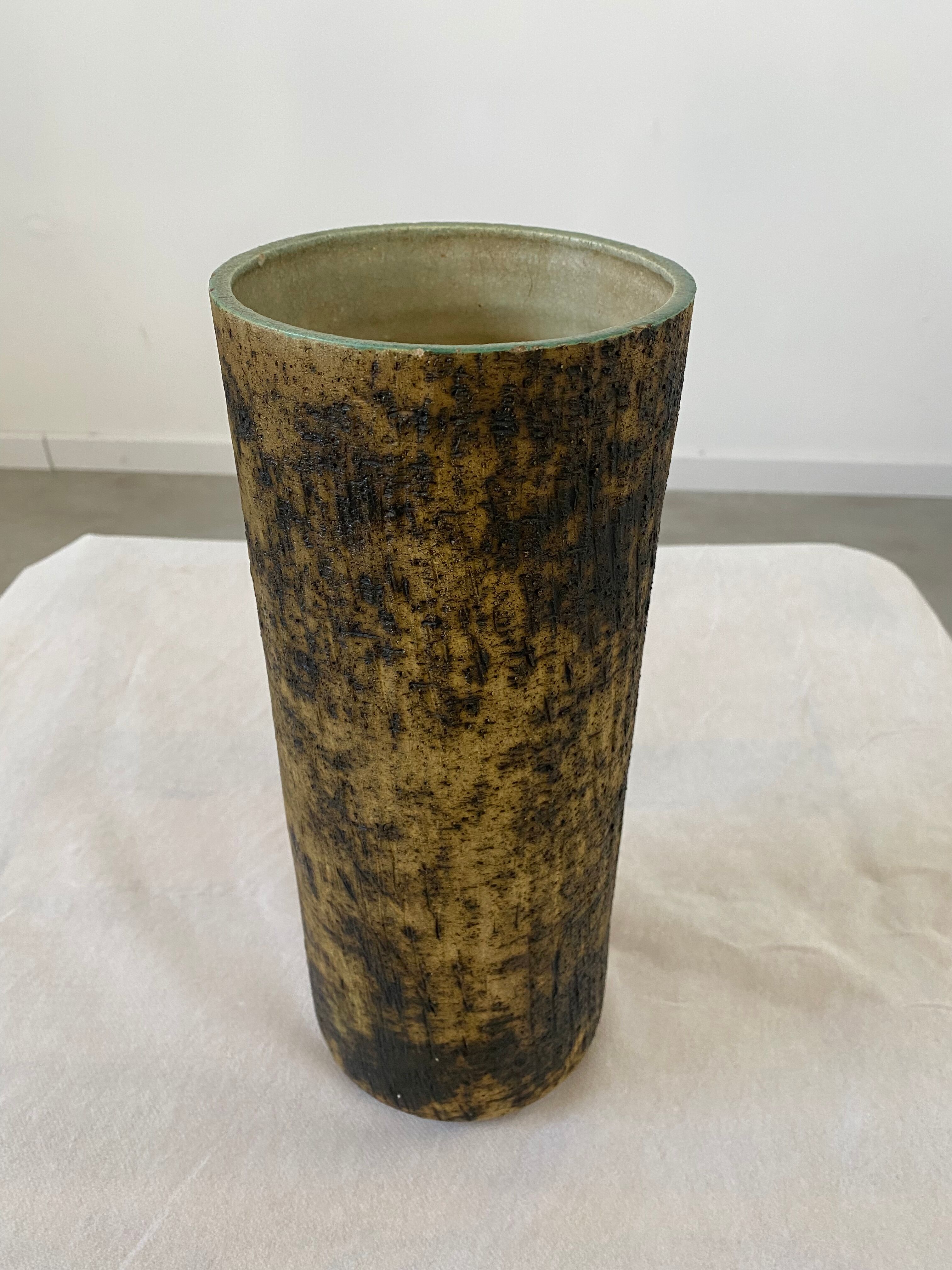 Old ceramic vase 1960 Scandinavian Holland design Pieter Groeneveldt