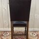 Suite de 4 chaises de style Louis XIII en cuir