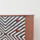 Commode danois Op-Art du milieu du siècle, années 1960.