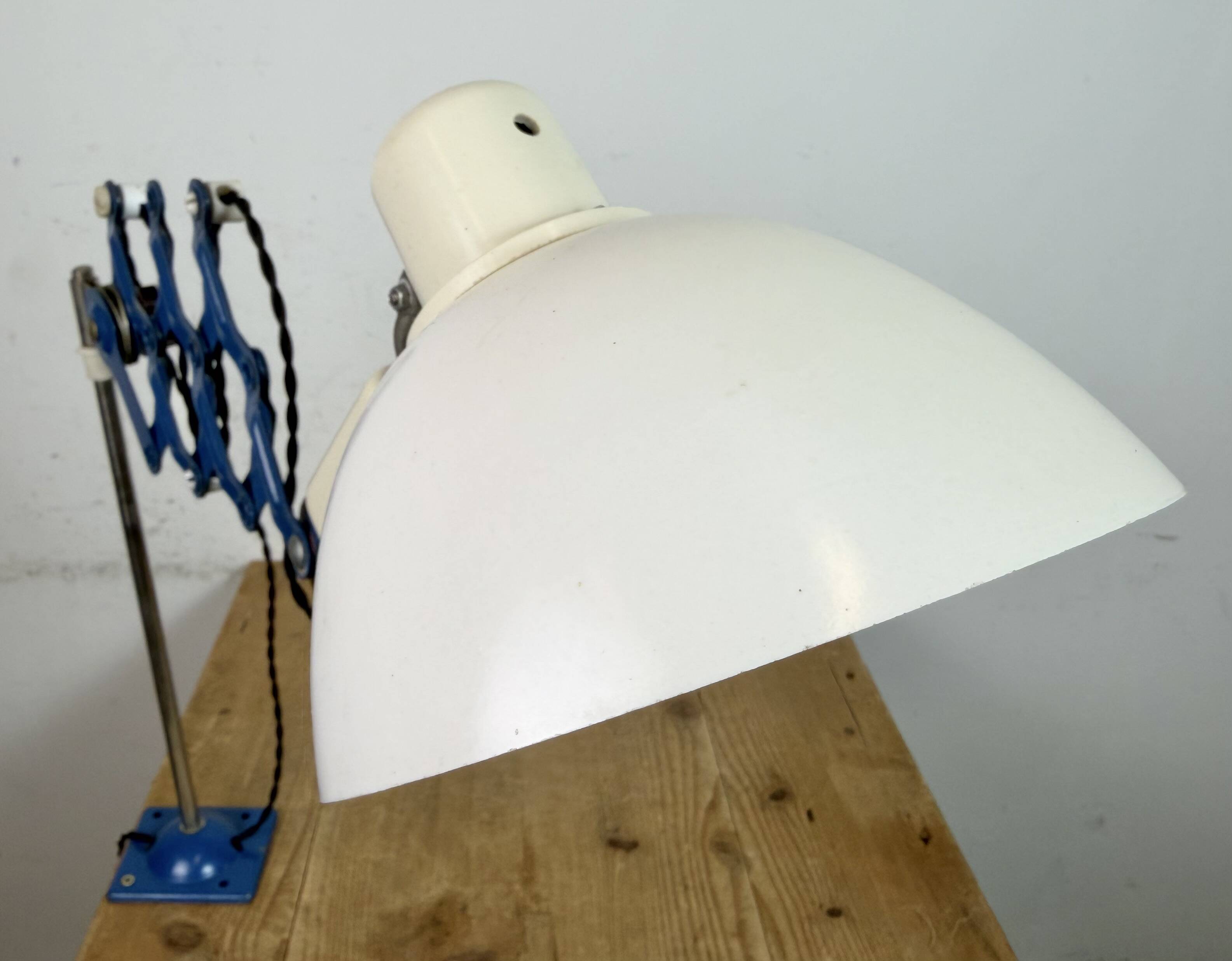 Industrial East German Scissor Lamp from VEB Zweckleuchtenbau Dresden, 1950