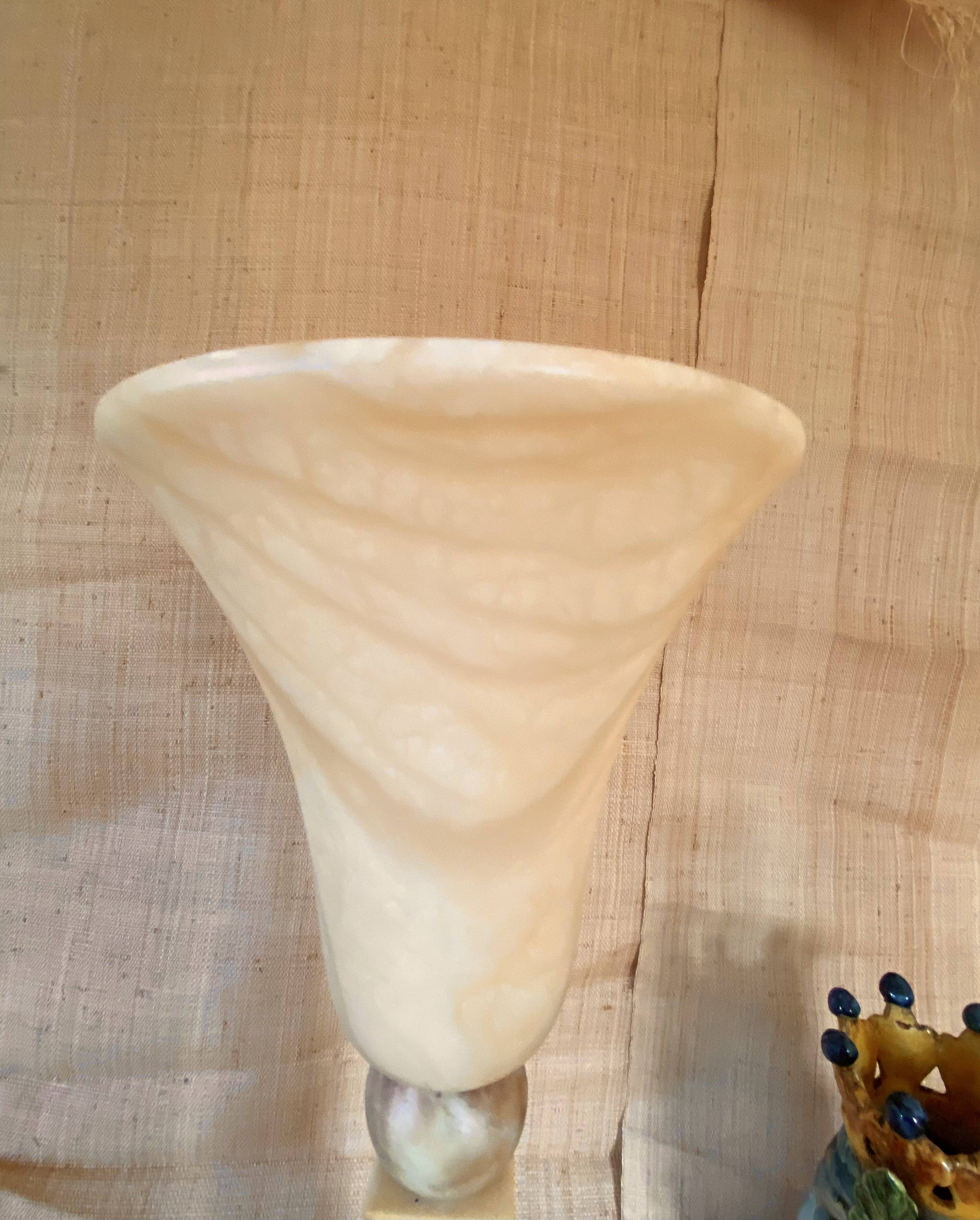 Alabaster lamp Pegasan, 1970s