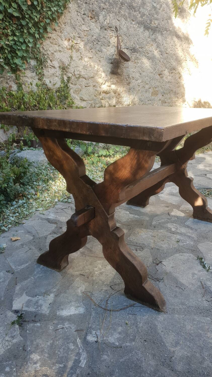 Antique oak farmhouse table