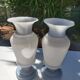 Paire de vases en opaline romantique Napoléon III