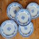 Set of 5 iron clay plates