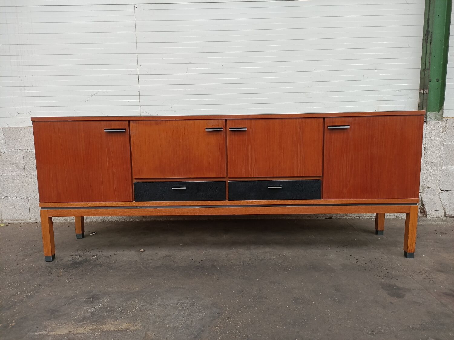 Scandinavian teak row