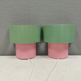 A set of refurbished retro wall lamps from IKEA from the 1980s-90s.