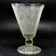 Art deco vase, pressed glass, bolesław morawski glassworks, poland, 1950s