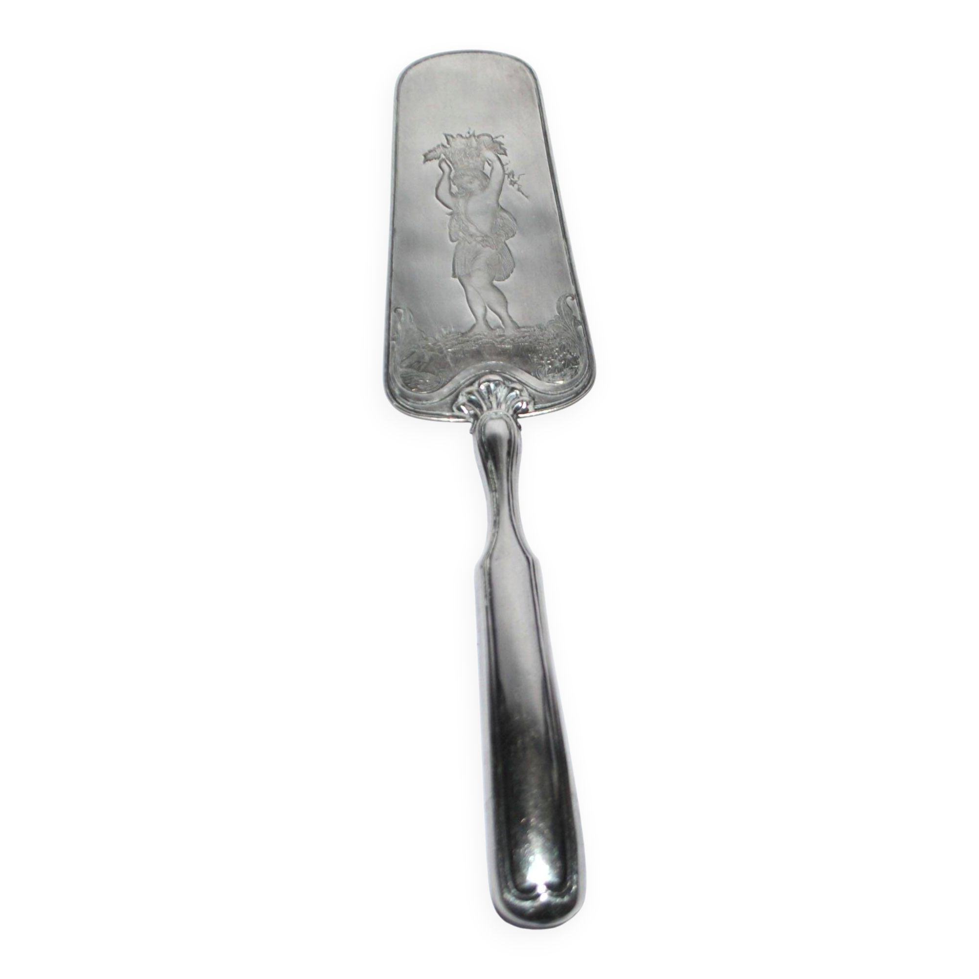 Cake server with engraved decoration Bacchus Vintage Silverware