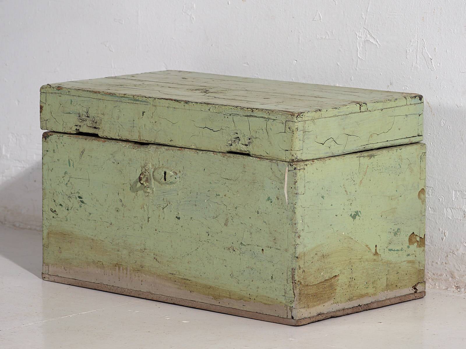 Antique Mint Green Chest (c.1920) #5