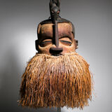 African mask Yaka Suku - Ethnic decoration of Congo