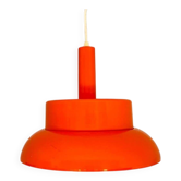 Mid-Century Modern orange hanging lamp