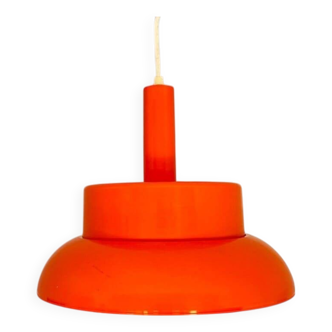 Mid-Century Modern orange hanging lamp