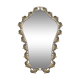 Vintage mirror with brass rim - 70x40cm