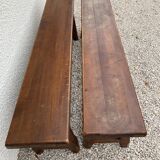 Pair of wooden benches
