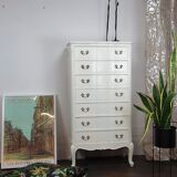 Louis xv-style cream white rag maker