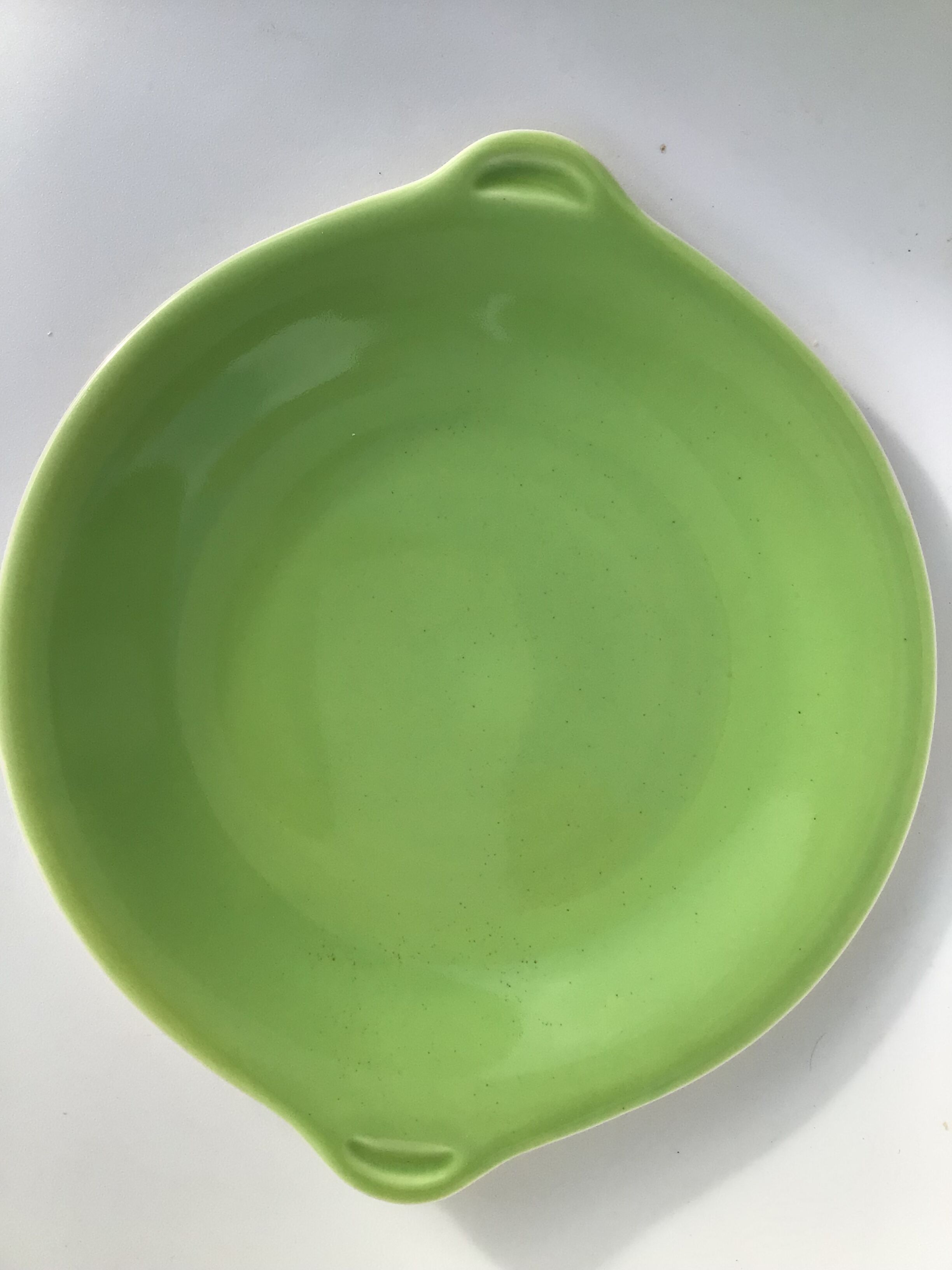 Set of 9 Salins dessert plates with multicolored earthenware cake dish