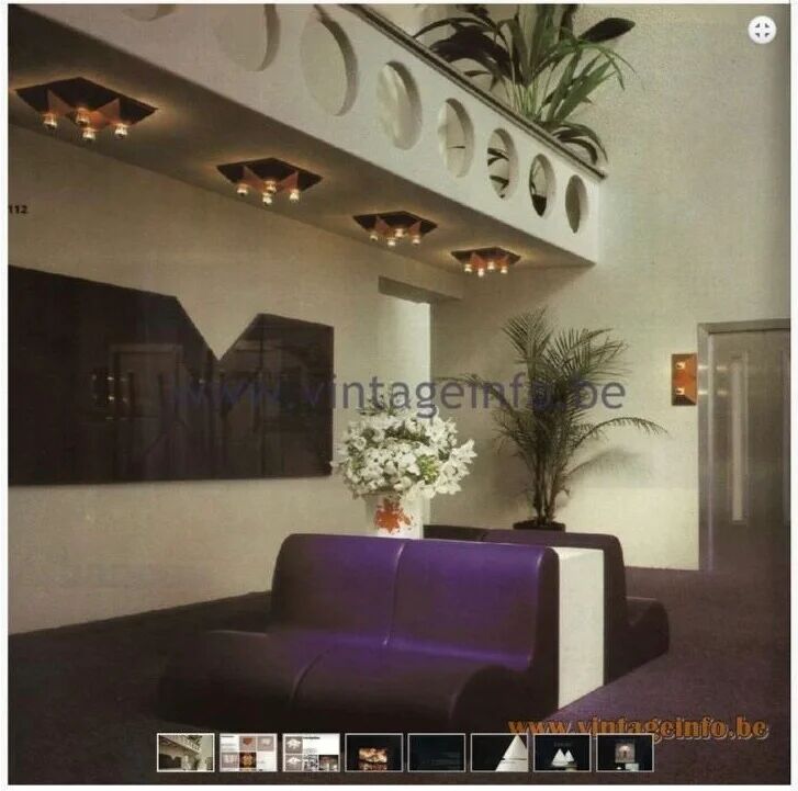 Pyramid wall/ceiling lamps Raak Amsterdam