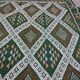 Green kilim rug 93x189cm