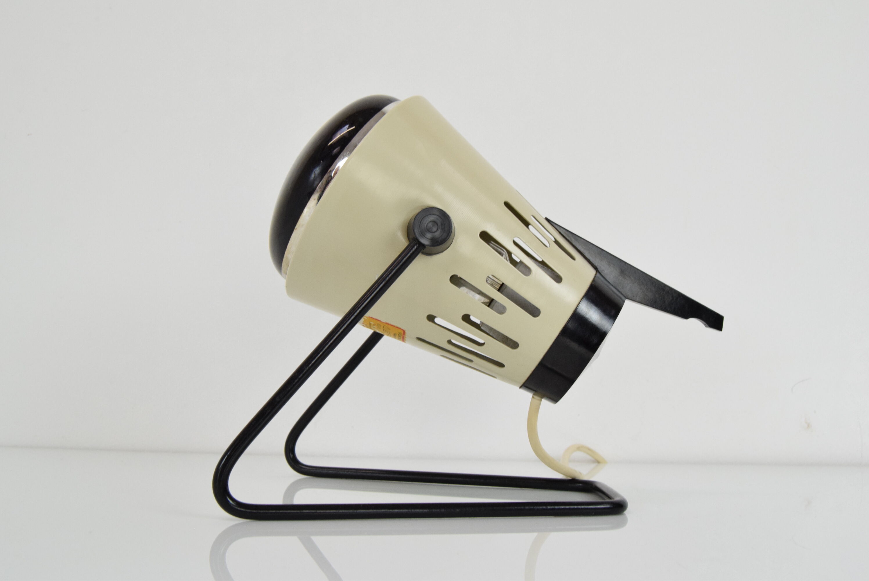 Mid-century infra table lamp,r ed light, circa 1980's