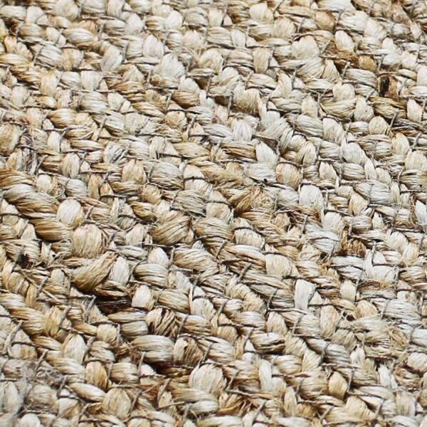 Tapis en jute contour blanc 120x170 cm