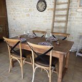 Farm table in cherry wood