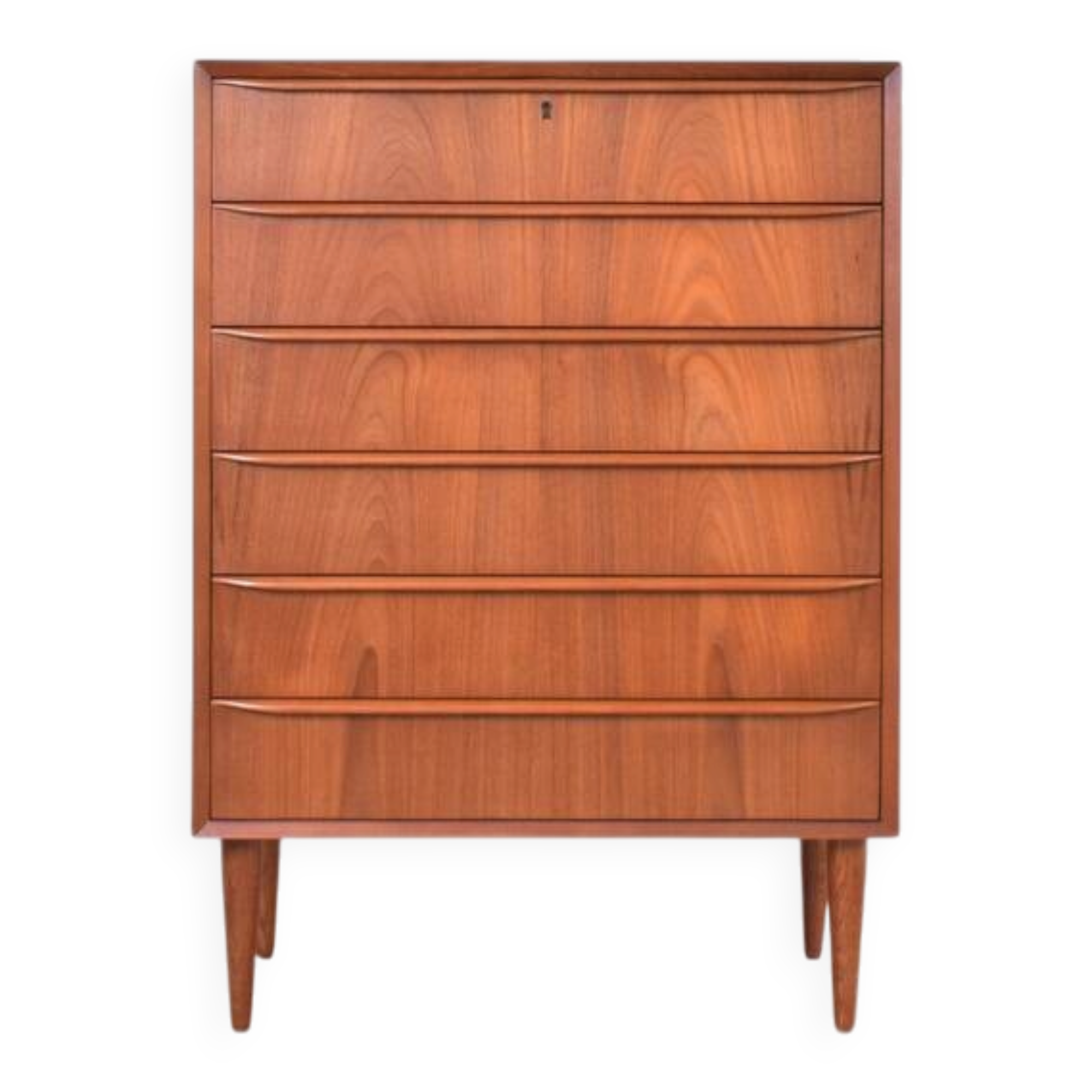 Mid-Century Danish Teak Chest of Drawers, 1960s.