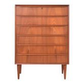 Mid-Century Danish Teak Chest of Drawers, 1960s.