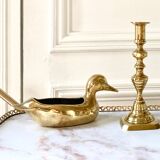 Empty solid brass duck pocket