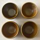 Four Digoin golden sandstone bowls