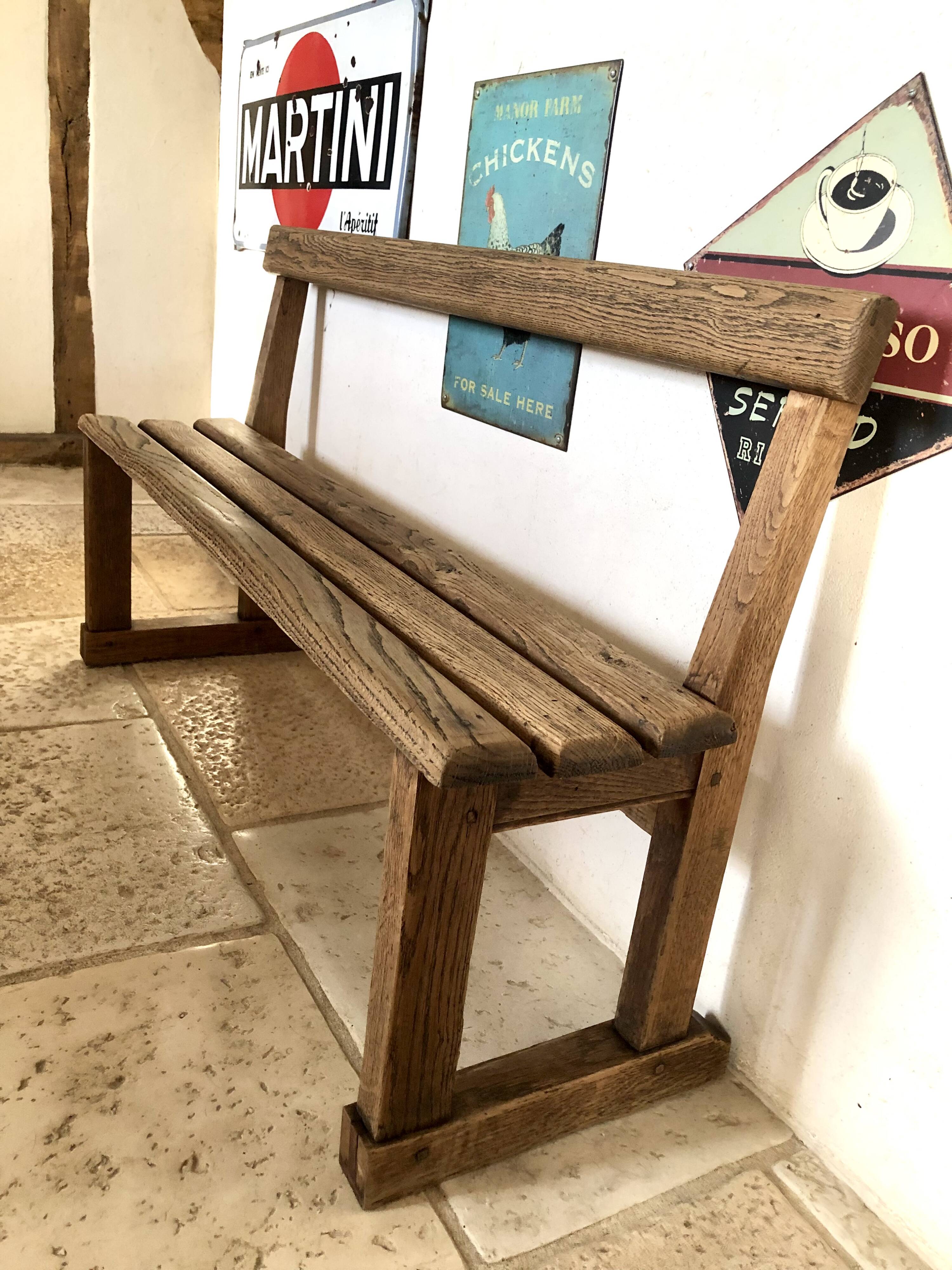 Wooden children's bench