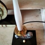 Set of 2 candlestick sleeplights and art deco table clock 1