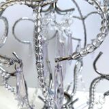 Lampshade hat chandelier pendant ceiling light decorative lamp with pearls and tassels