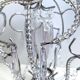 Lampshade hat chandelier pendant ceiling light decorative lamp with pearls and tassels