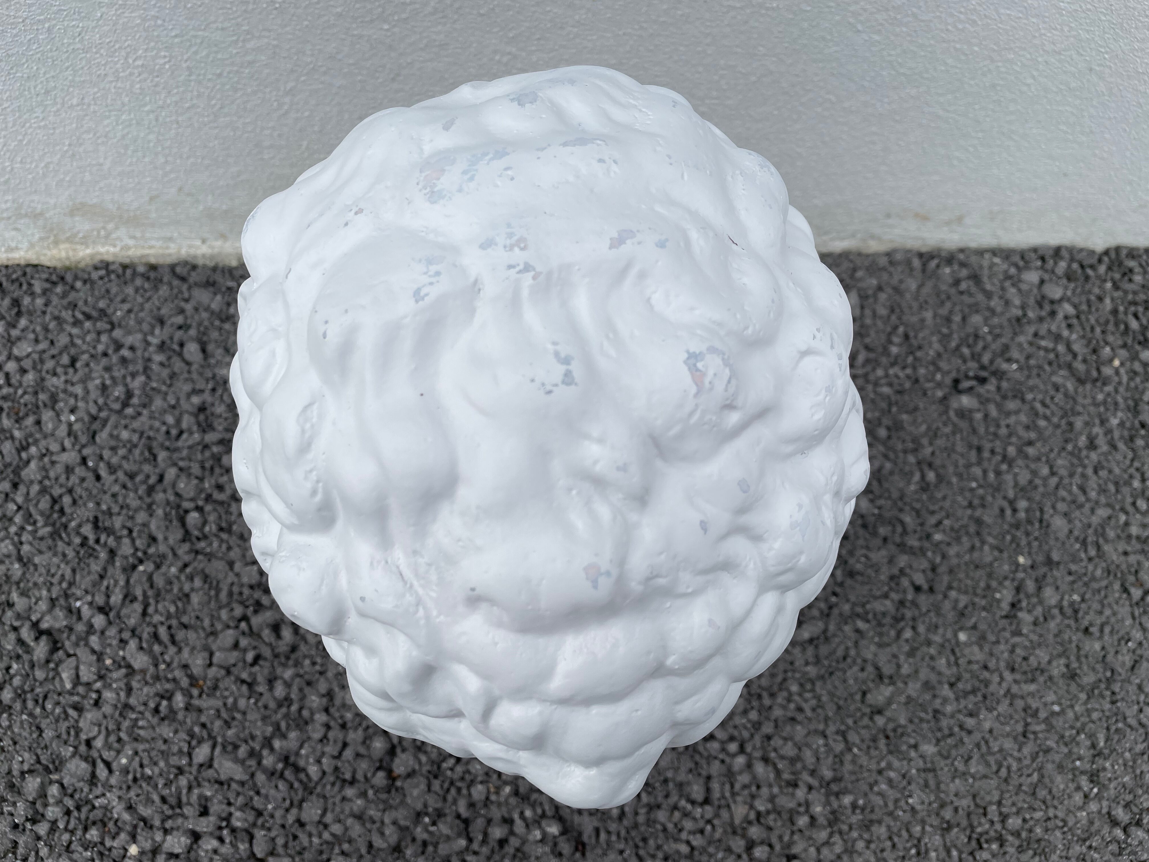 Buste Hermes en plâtre sur socle